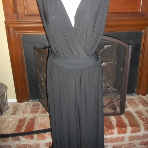 NWOT So Ho Black jumpsuit with nude lace, 6 - Picture 2 of 7